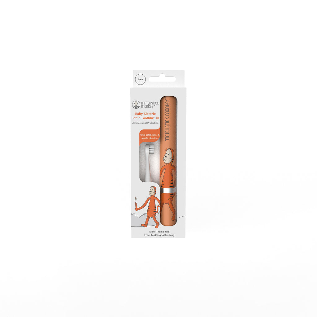 Matchstick Monkey Baby Sonic Toothbrush - Teddy Tiger
