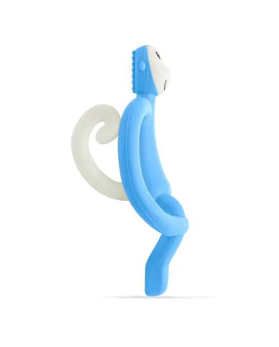 Matchstick Monkey Baby Blue Teething Toy and Gel Applicator