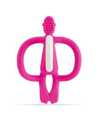 Matchstick Monkey Teething Toy and Gel Applicator - Pink view 1