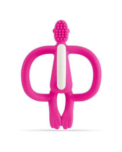 Matchstick Monkey Teething Toy and Gel Applicator - Pink