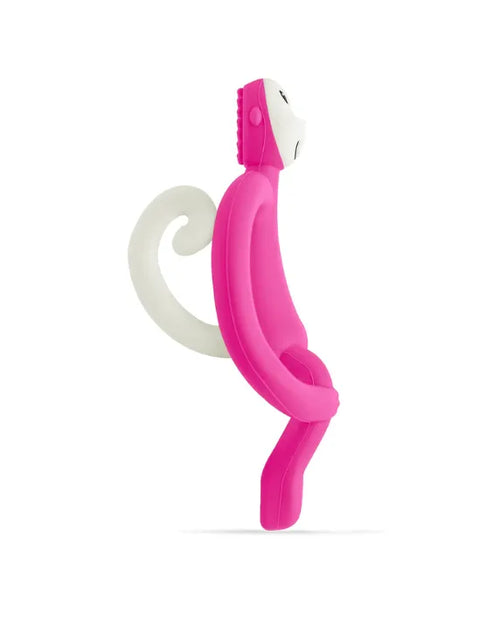 Matchstick Monkey Teething Toy and Gel Applicator - Pink, alternate view