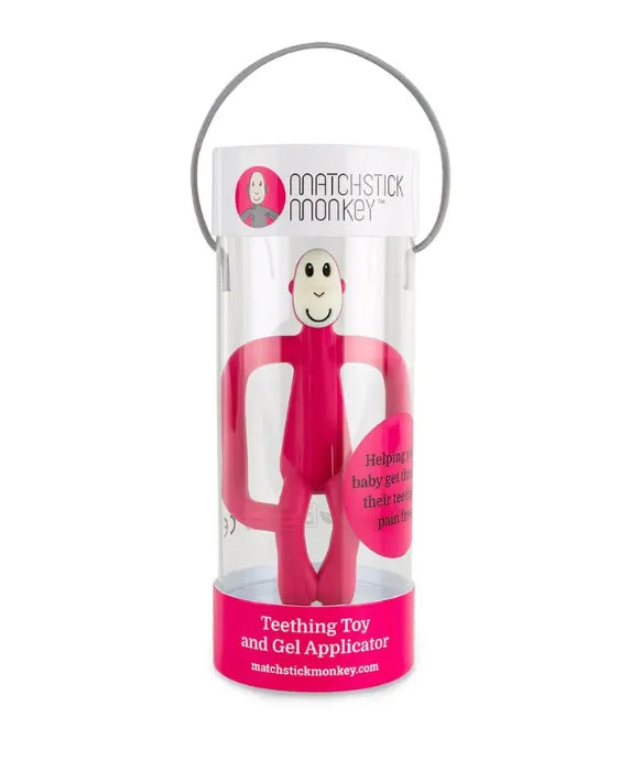 Matchstick Monkey Red Teething Toy and Gel Applicator
