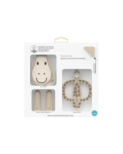 Matchstick Monkey Gigi Giraffe Teething Starter Set, alternate view