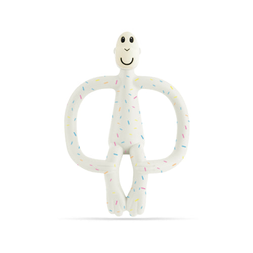 Matchstick Monkey Teething Toy and Gel Applicator - Confetti Cream