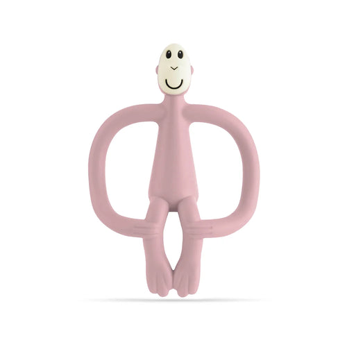 Matchstick Monkey Teething Toy and Gel Applicator - Dusty Pink