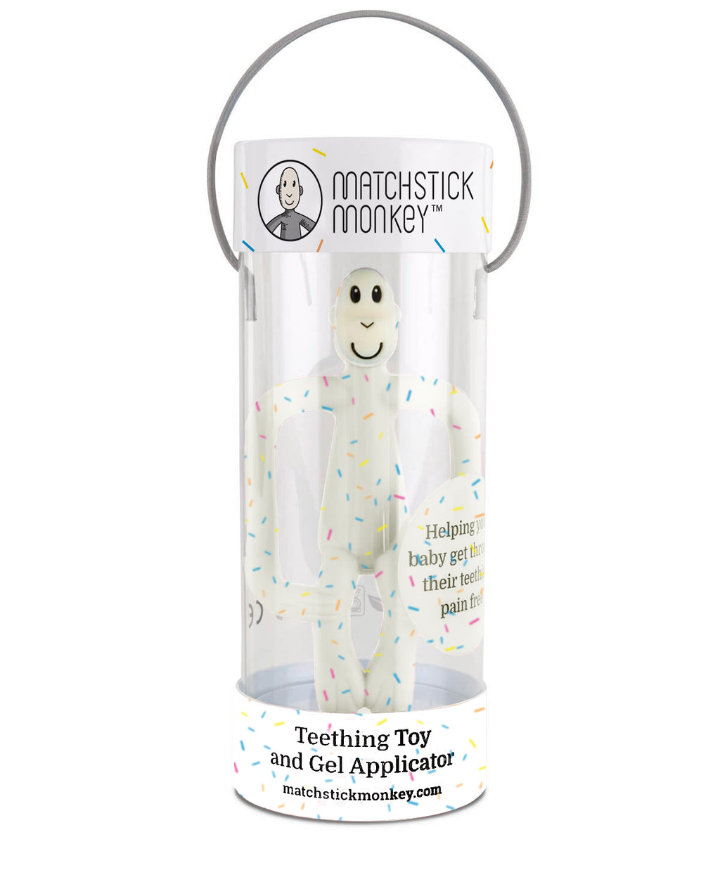 Matchstick Monkey Confetti Cream Teething Toy and Gel Applicator