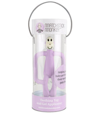 Matchstick Monkey Teething Toy and Gel Applicator - Lilac view 2