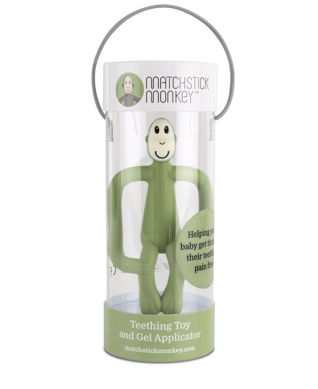 Matchstick Monkey Olive Teething Toy and Gel Applicator