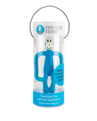 Matchstick Monkey Teething Toy and Gel Applicator - Blue view 4