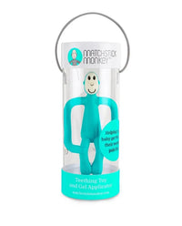 Matchstick Monkey Teething Toy and Gel Applicator - Emerald view 3