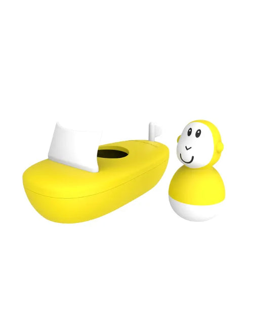 Matchstick Monkey Bath Time Boat Set - Yellow, alternate view