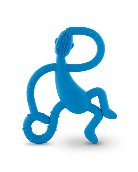 matchstick monkey teether blue