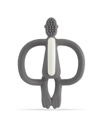 Matchstick Monkey Teething Toy and Gel Applicator - Grey view 2