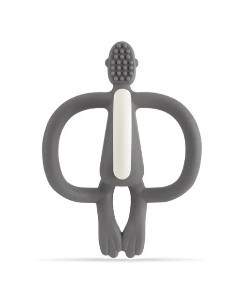 Matchstick Monkey Teething Toy and Gel Applicator - Grey, alternate view