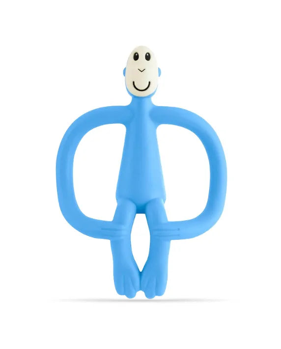 matchstick monkey blue teether