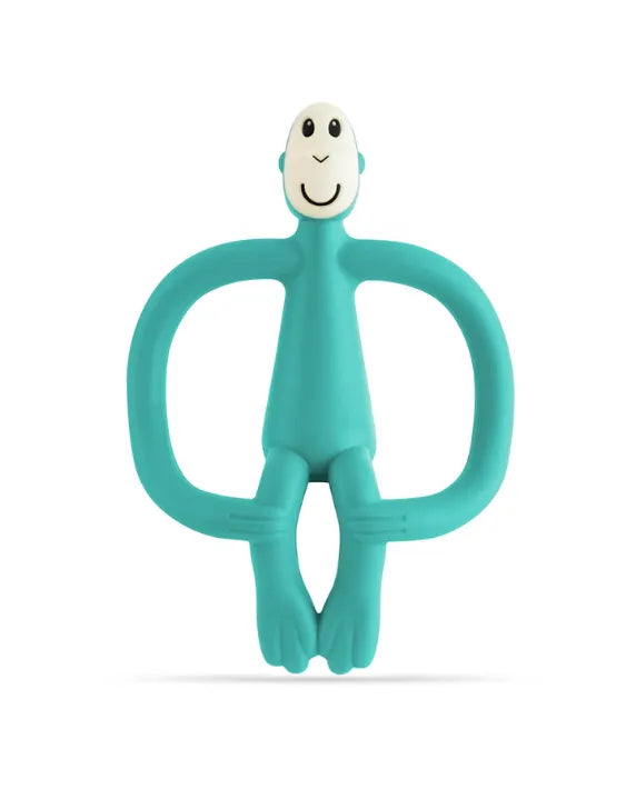 matchstick monkey green teether