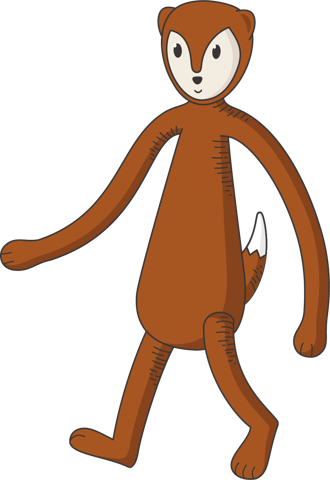 Fudge Fox illustrated character