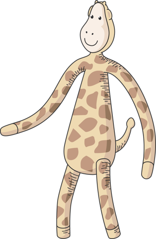 Gigi Giraffe illustrated character