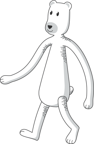 Pomelo Polarbear illustrated character